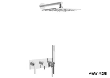 COLOR 8570-PD - Recessed shower mixer with overhead shower _ GATTONI