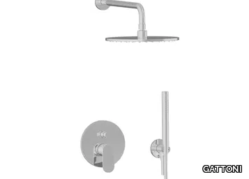 H20MIX 7000 70090/70 - Single handle shower mixer with overhead shower _ GATTONI