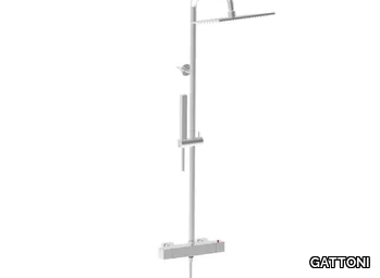 KUBIK KIT/TS30 - Thermostatic shower panel with hand shower _ GATTONI