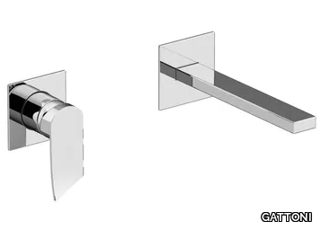 SOFFIO 8137/81 - Single handle wall-mounted washbasin mixer _ GATTONI