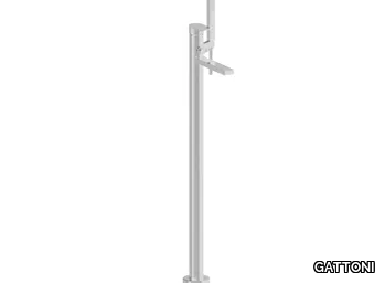 SOFFIO 8108/81 - Floor standing bathtub mixer with hand shower _ GATTONI