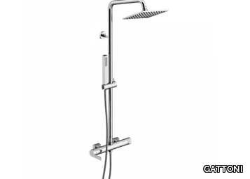 COLOR 8095 - Wall-mounted shower panel with hand shower _ GATTONI