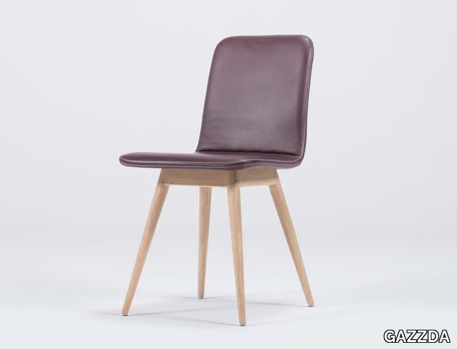 ENA - Upholstered leather chair _ GAZZDA