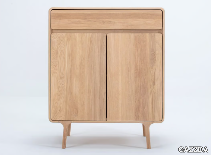 FAWN - Oak highboard with doors _ GAZZDA