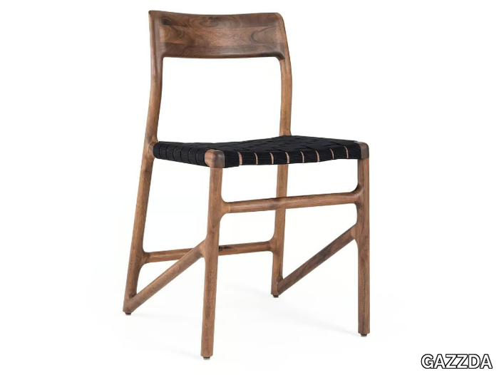 FAWN - Walnut chair open back _ GAZZDA