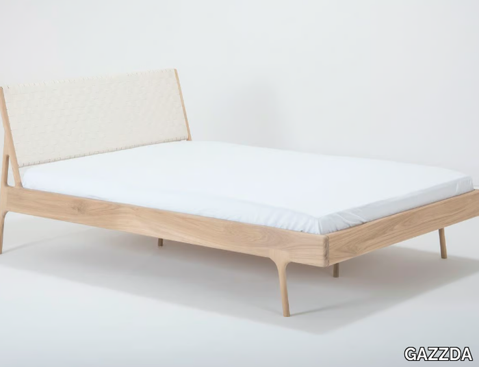 FAWN - Oak double bed _ GAZZDA