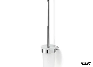 AZZORRE - Wall-mounted glass toilet brush _ GEDY