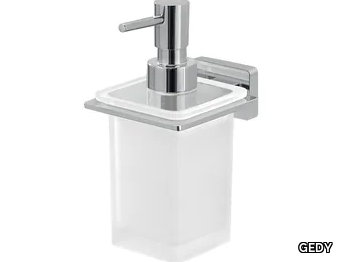 ATENA - Wall-mounted glass Bathroom soap dispenser _ GEDY