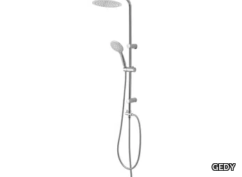 EASY 01 - Wall-mounted shower panel with hand shower _ GEDY