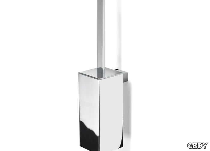 LOUNGE - Wall-mounted metal toilet brush _ GEDY