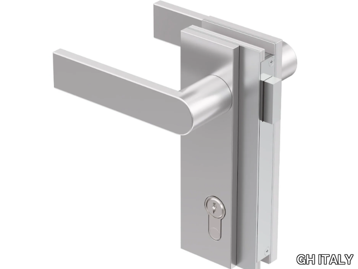 SERIE GLV01 - Magnetic Anodized aluminium glass door lock _ GH ITALY