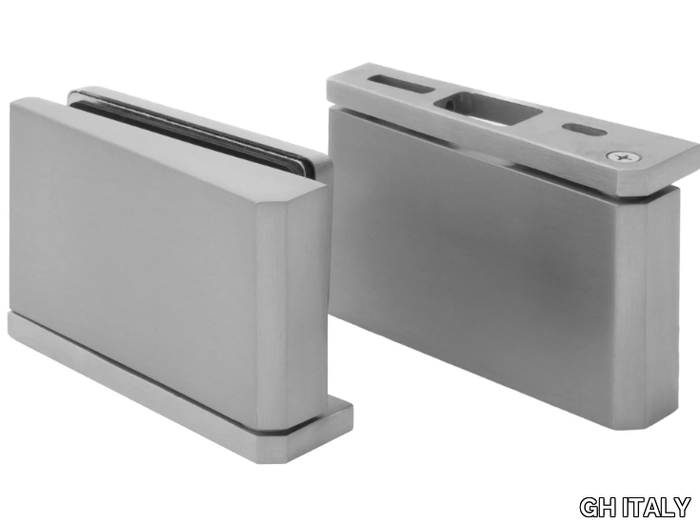 GH410 - Anodized aluminium glass door hinge _ GH ITALY