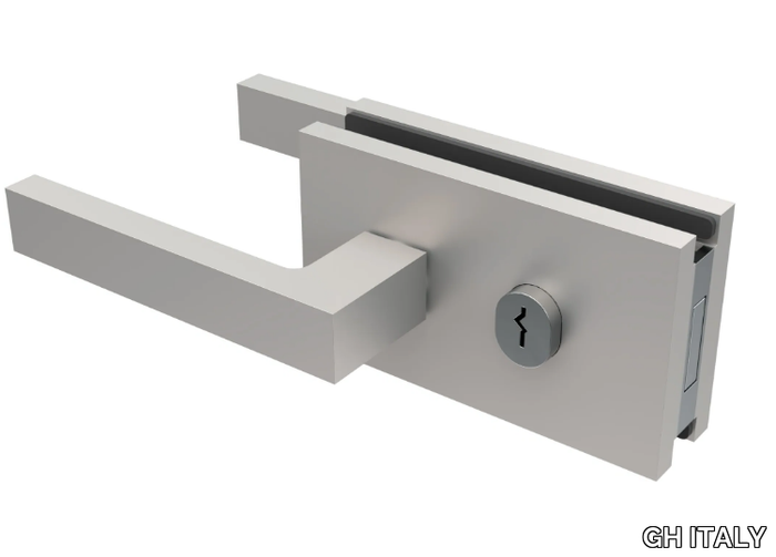 MGL02 - Aluminium glass door lock _ GH ITALY