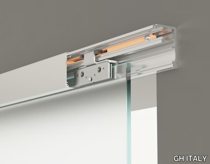 VIENNA - Anodized aluminium sliding door track _ GH ITALY