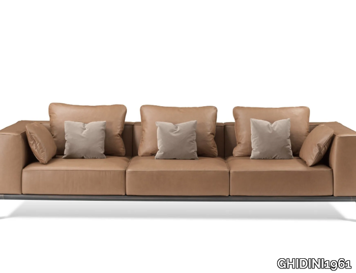 MILO - 4 seater leather sofa _ GHIDINI1961