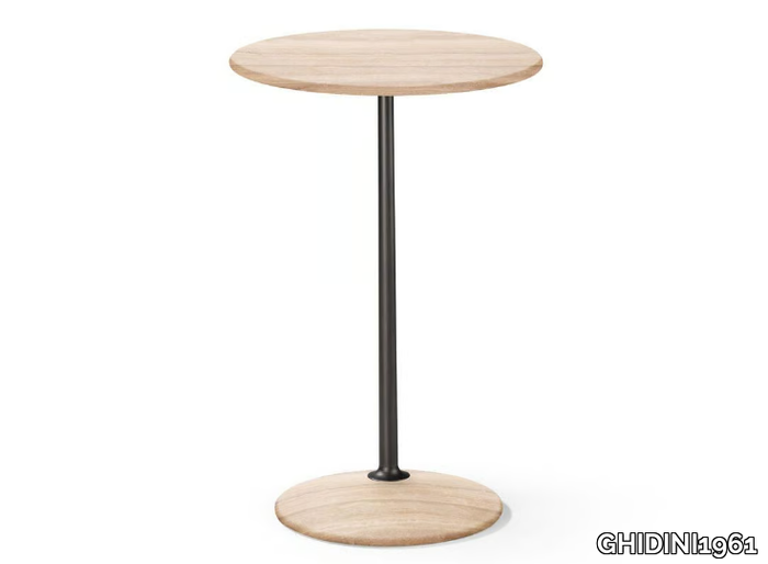 ARNOLD - Round wooden high side table _ GHIDINI1961