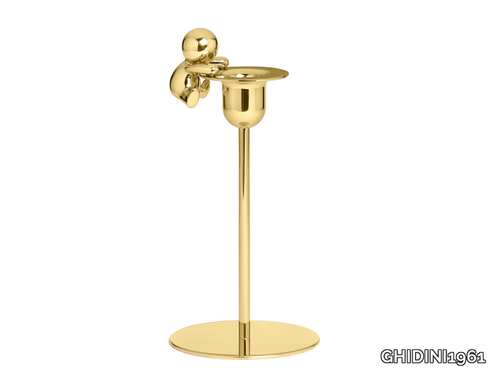 OMINI - THE CLIMBER - Brass candle holder _ GHIDINI1961