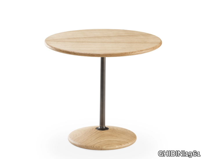 ARNOLD - Round wooden coffee table _ GHIDINI1961