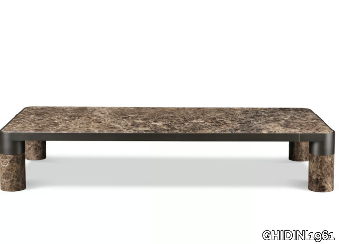 BOLD - Low rectangular marble coffee table _ GHIDINI1961