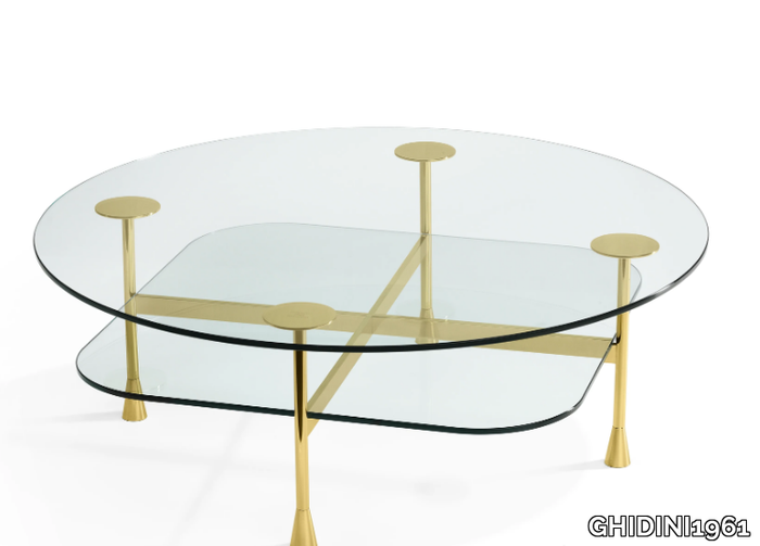 DA VINCI - Round crystal coffee table _ GHIDINI1961