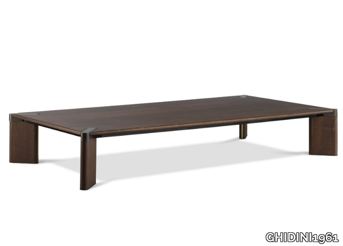 OTTANTA - Low rectangular oak coffee table _ GHIDINI1961