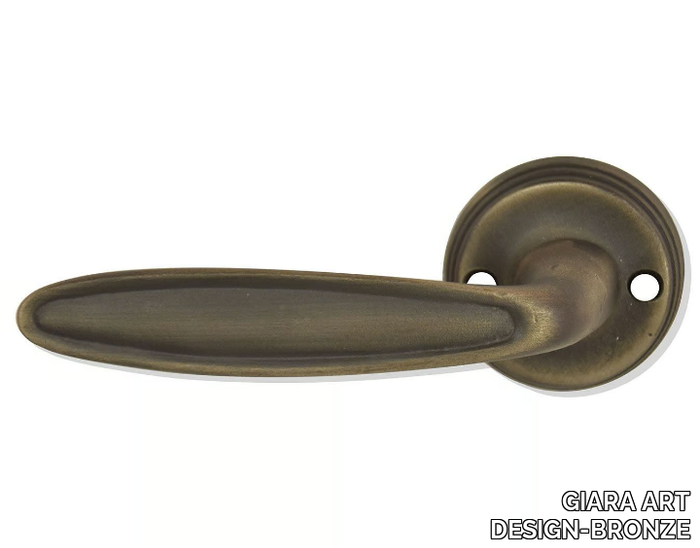 OVALE - Bronze door handle _ GIARA ART DESIGN-BRONZE