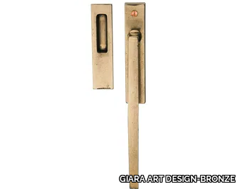 QUADRA - Bronze door handle _ GIARA ART DESIGN-BRONZE