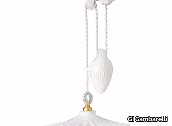 VENTAGLIO UP&DOWN - Porcelain pendant lamp _ GI Gambarelli