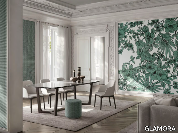 GIARDINO DEI CILIEGI IN FIORE - Wallpaper with floral pattern _ GLAMORA