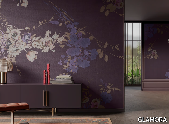 EPIMELIDI - Wallpaper with floral pattern _ GLAMORA