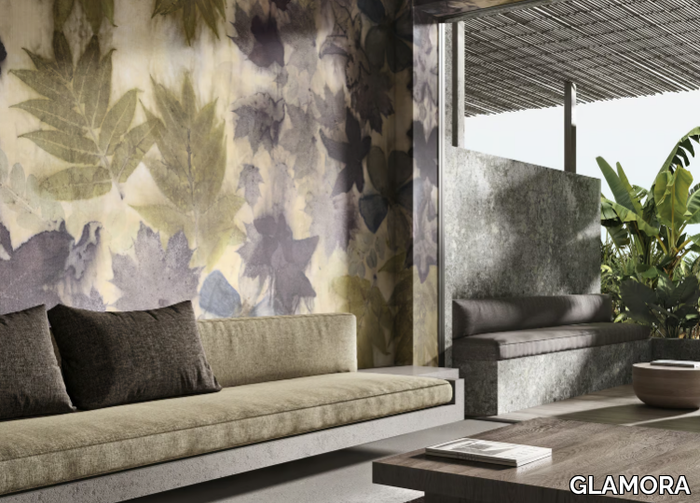 FOLIA - Wallpaper with floral pattern _ GLAMORA