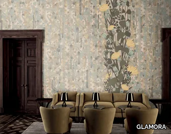 AGIO - Wallpaper with floral pattern _ GLAMORA