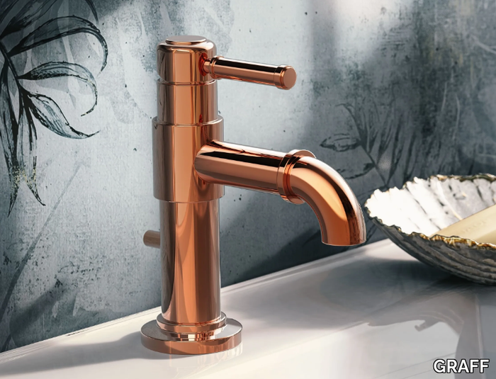 BALI - Countertop single handle brass washbasin mixer _ GRAFF