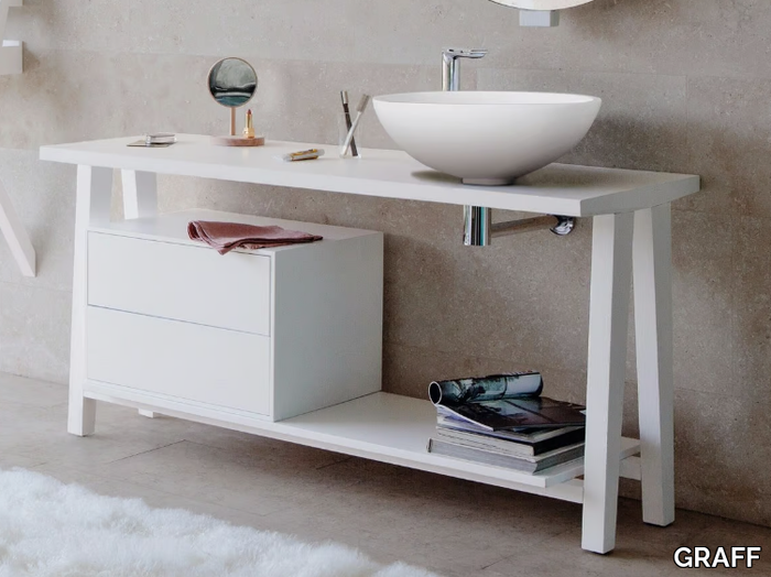 EXPO - Floor-standing ash vanity unit _ GRAFF