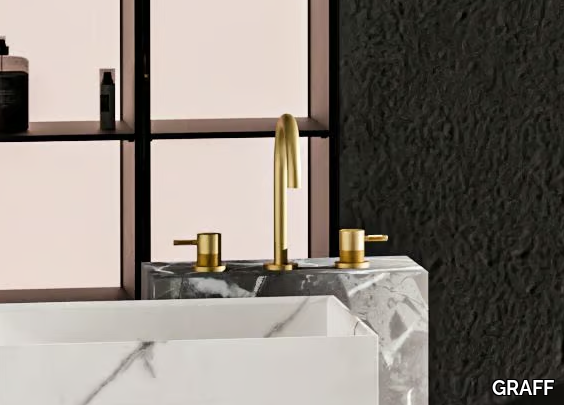 CAMEO - 3 hole chromed brass washbasin tap _ GRAFF