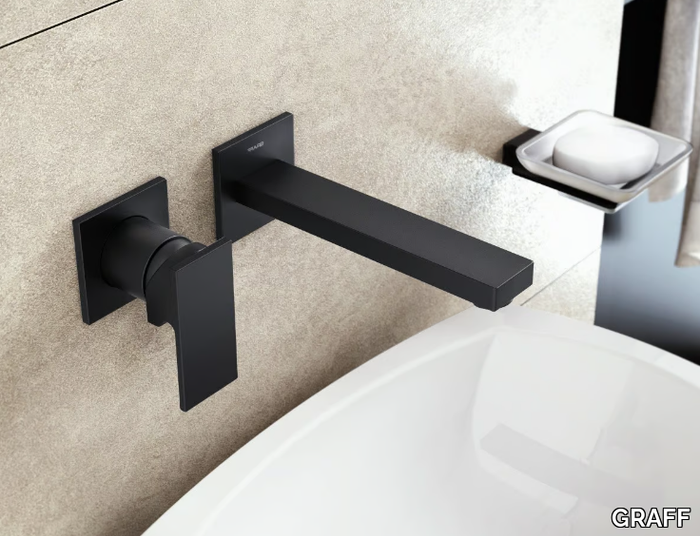 INCANTO - 2 hole wall-mounted washbasin mixer _ GRAFF