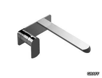 PHASE - Wall-mounted bathtub tap with plate _ GRAFF