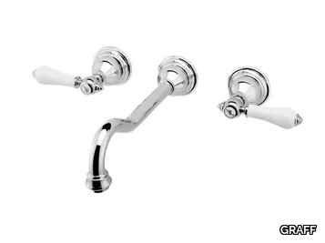 ADLEY - 3 hole wall-mounted washbasin tap _ GRAFF