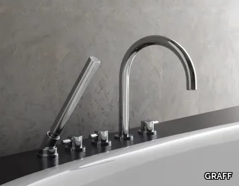 M.E. 25 - 5 hole bathtub set with hand shower _ GRAFF