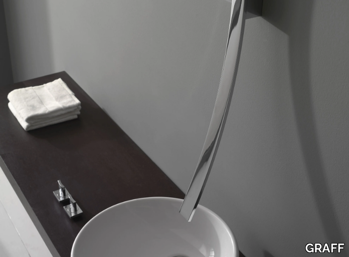 LUNA - Wall-mounted washbasin tap _ GRAFF