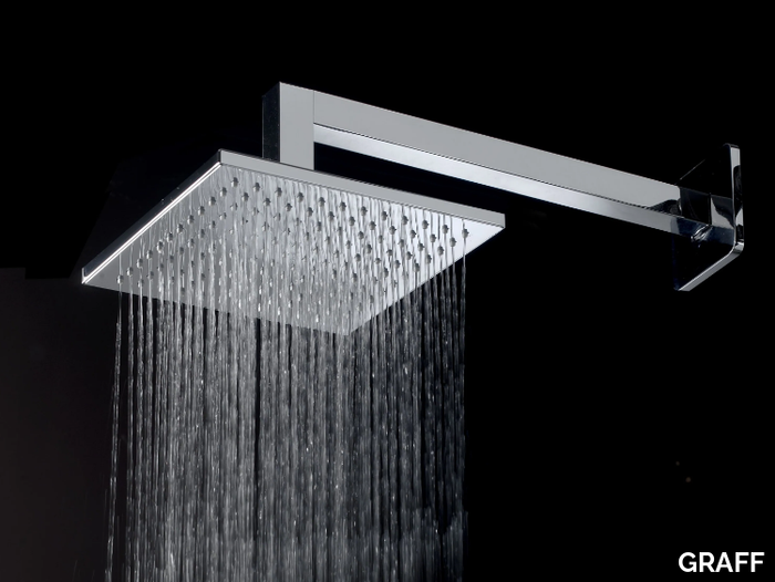 SOLAR - Overhead shower with arm _ GRAFF