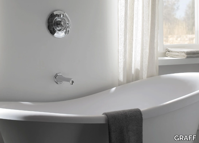 TOPAZ - Wall-mounted bathtub spout _ GRAFF