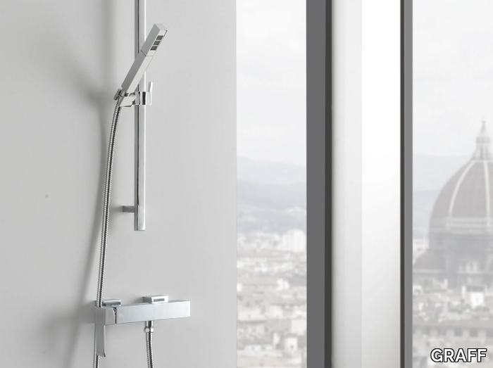 QUBIC - Shower mixer with hand shower _ GRAFF