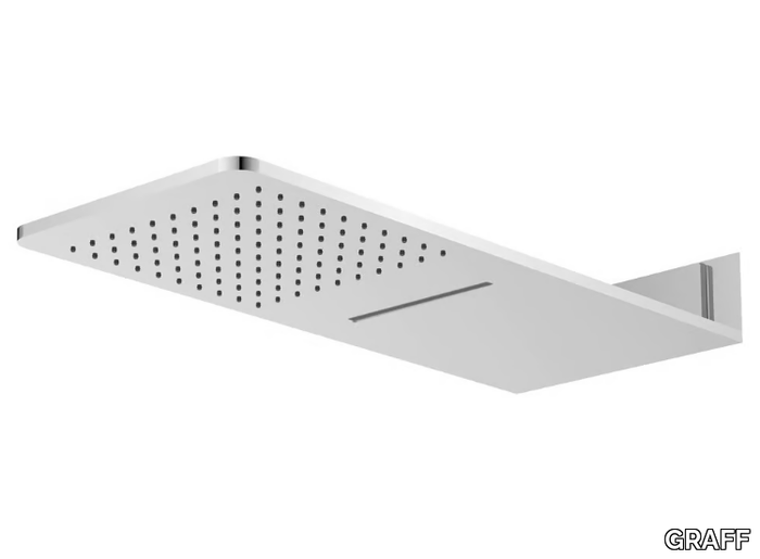 AQUA SENSE - Wall-mounted steel rain shower _ GRAFF