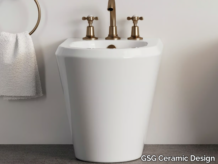 CRUISE - Floor mounted ceramic bidet _ GSG Ceramic Design