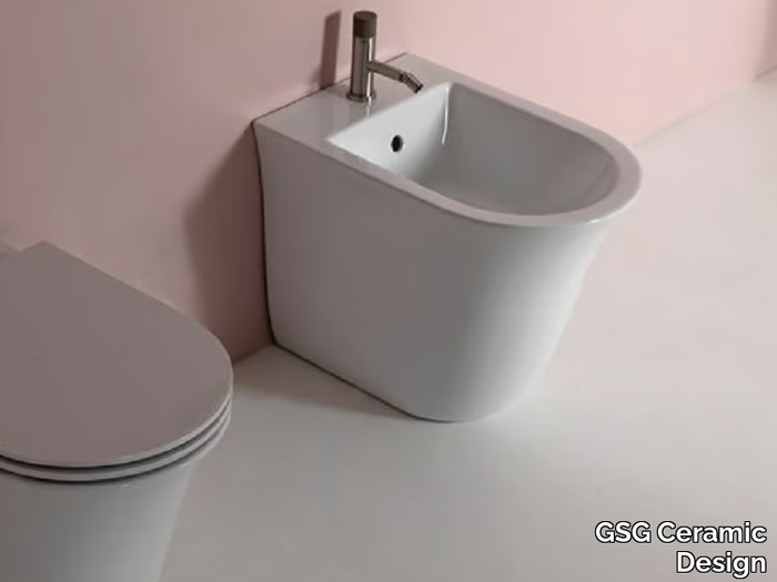 FLUT - Floor mounted ceramic bidet _ GSG Ceramic Design