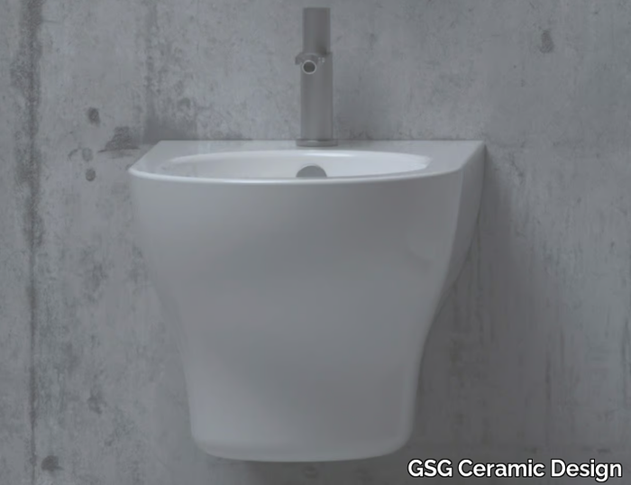 SPEED - Wall-hung ceramic bidet _ GSG Ceramic Design