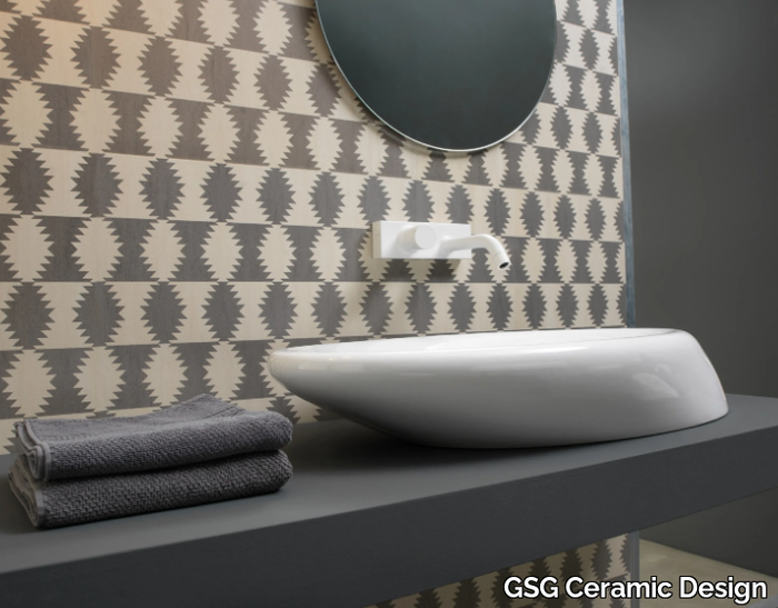 TOUCH - Countertop ceramic washbasin _ GSG Ceramic Design