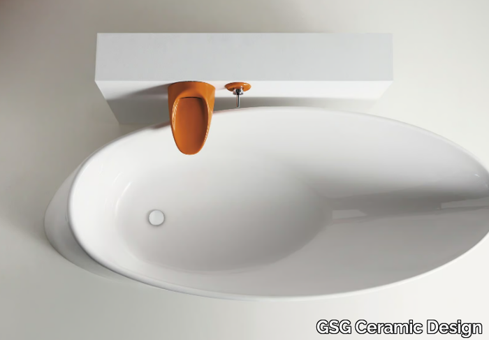 TOUCH - Freestanding oval Pietraluce® bathtub _ GSG Ceramic Design