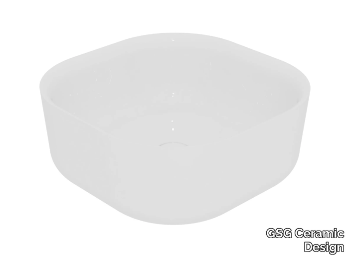 HIT - Countertop square ceramic washbasin _ GSG Ceramic Design